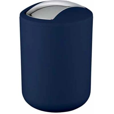 WENKO Poubelle en plastique navy - 2L, incassable, rond WENKO Poubelle en plastique navy - 2L, incassable, rond