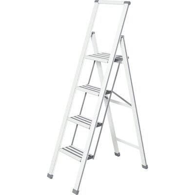 Drabina aluminiowa 4-stopniowa WENKO - max 150kg, Składana Drabina aluminiowa 4-stopniowa WENKO - max 150kg, Składana