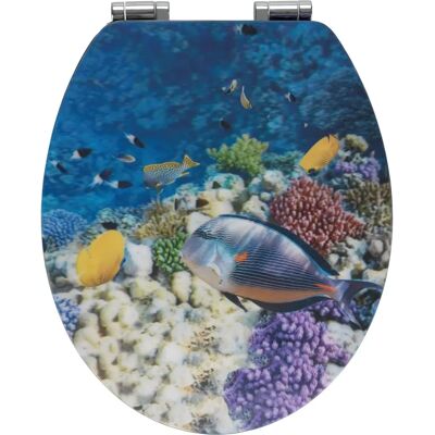 Sedile wc Fish - Blu, 38x44,5cm - Accessorio bagno universale Sedile wc Fish - Blu, 38x44,5cm - Accessorio bagno universale