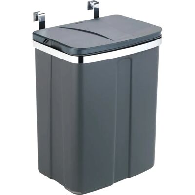 Secchio della spazzatura WENKO da parete - 12L, grigio Secchio della spazzatura WENKO da parete - 12L, grigio