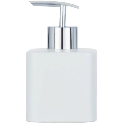 WENKO White Ceramic Hexa Soap Dispenser - 290ml WENKO White Ceramic Hexa Soap Dispenser - 290ml