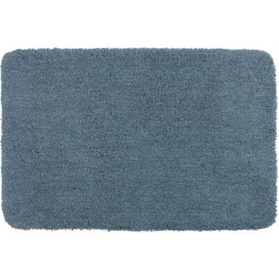 WENKO Marine Blue Microfiber Bath Mat - 55x65cm WENKO Marine Blue Microfiber Bath Mat - 55x65cm
