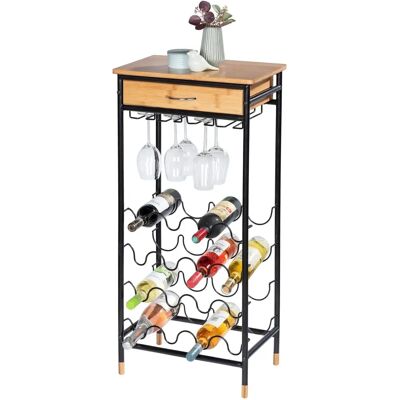 WENKO Loft - Brązowy - Stojak na wino WENKO Loft - Brązowy - Stojak na wino