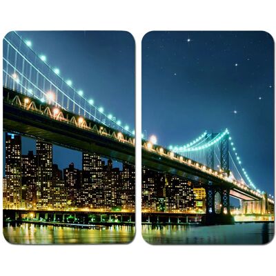 Tagliere WENKO Brooklyn Bridge - Universale, Vetro temperato, 30 x 52 cm Tagliere WENKO Brooklyn Bridge - Universale, Vetro temperato, 30 x 52 cm