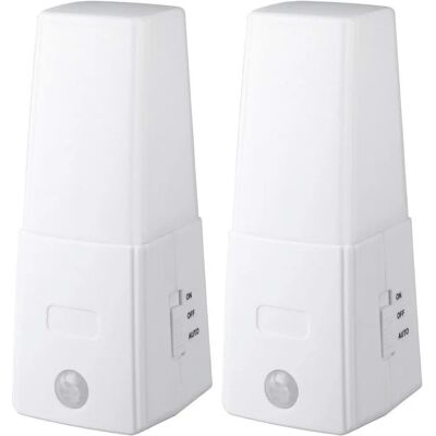 Wenko Luce Notturna Bewegungsmelder LED Nachttischlampe 2er Set Wenko Luce Notturna Bewegungsmelder LED Nachttischlampe 2er Set