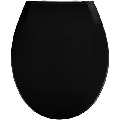 Wenko Kos Black Toilet Seat with Soft-Close and Easy-Clean Wenko Kos Black Toilet Seat with Soft-Close and Easy-Clean