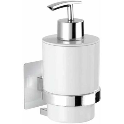 WENKO Seifenspender - 0,25 L, Edelstahl, Weiß WENKO Seifenspender - 0,25 L, Edelstahl, Weiß