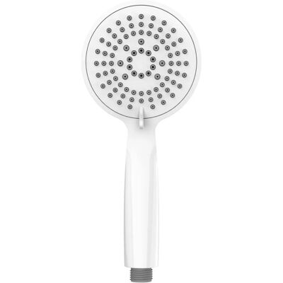 Wenko - Modèle 23942100 - Blanc, 11cm, 5 fonctions - Rose de douche - Publicité Wenko - Modèle 23942100 - Blanc, 11cm, 5 fonctions - Rose de douche - Publicité