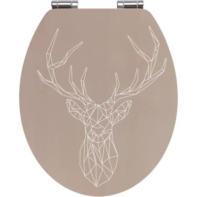 Wenko Stag Capac WC - Închidere automată moale, Inel de bambus, Potrivire universală Wenko Stag Capac WC - Închidere automată moale, Inel de bambus, Potrivire universală