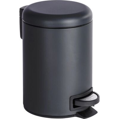 WENKO Mülleimer - 3L Pedalbehälter - Schwarz WENKO Mülleimer - 3L Pedalbehälter - Schwarz