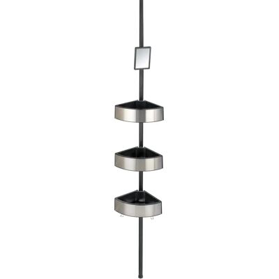 WENKO Black Adjustable Shower Shelf - Bathroom Storage WENKO Black Adjustable Shower Shelf - Bathroom Storage