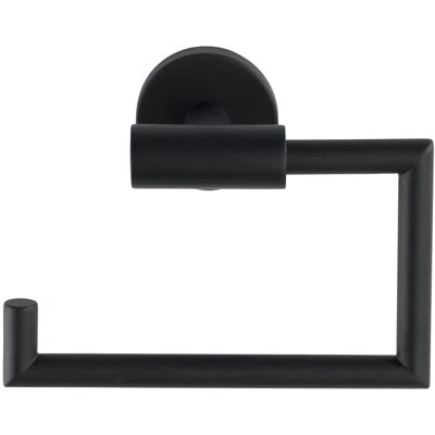 Suport hârtie igienică Bosio din oțel inoxidabil - Negru - 15cm Suport hârtie igienică Bosio din oțel inoxidabil - Negru - 15cm