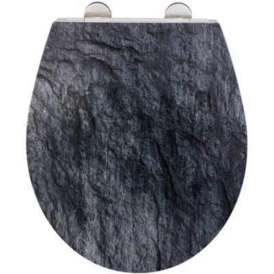 Sedile WENKO 25215100 - Relief Nero - Duroplast Sedile WENKO 25215100 - Relief Nero - Duroplast