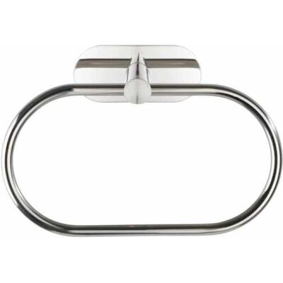 WENKO Silber Wandhalterung Handtuchring - Badezimmerzubehör WENKO Silber Wandhalterung Handtuchring - Badezimmerzubehör