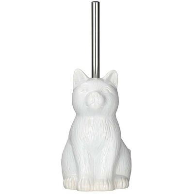 WENKO Katze Keramik WC-Garnitur - Toilettenbürstenhalter WENKO Katze Keramik WC-Garnitur - Toilettenbürstenhalter