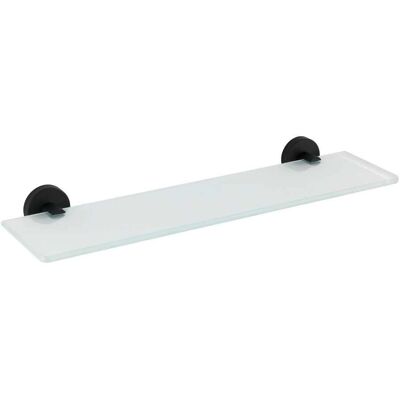 WENKO Bosio Wandregal - Modernes Schwarzes Badregal WENKO Bosio Wandregal - Modernes Schwarzes Badregal