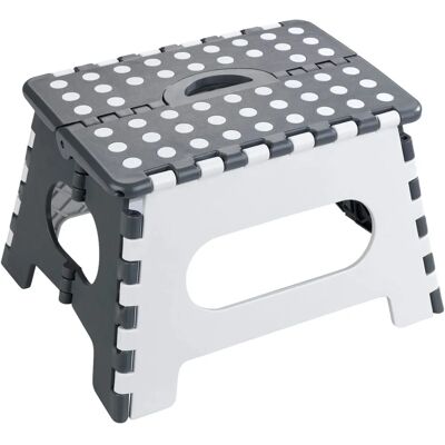 Taburete plegable WENKO Secura - 35x27x22 cm, gris Taburete plegable WENKO Secura - 35x27x22 cm, gris