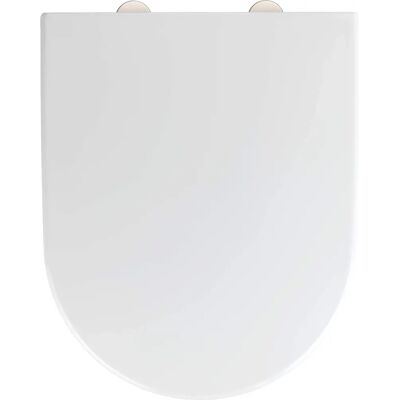 WENKO Scaun de toaletă din Duroplast alb cu închidere lină - Vas sanitar WENKO Scaun de toaletă din Duroplast alb cu închidere lină - Vas sanitar