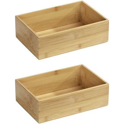 WENKO Terra Aufbewahrungsbox - Bambus, 22x15x7cm WENKO Terra Aufbewahrungsbox - Bambus, 22x15x7cm
