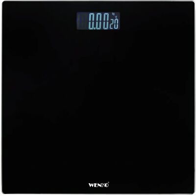 WENKO Digitale Badezimmerwaage - Schwarz - 150kg Max WENKO Digitale Badezimmerwaage - Schwarz - 150kg Max