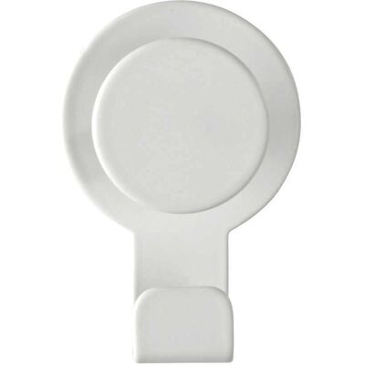 Gancio bagno WENKO - Acciaio inossidabile, Bianco - Compatto & Facile da installare Gancio bagno WENKO - Acciaio inossidabile, Bianco - Compatto & Facile da installare