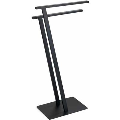 WENKO 24396100 towel holder - Modern, Stainless Steel, Black WENKO 24396100 towel holder - Modern, Stainless Steel, Black