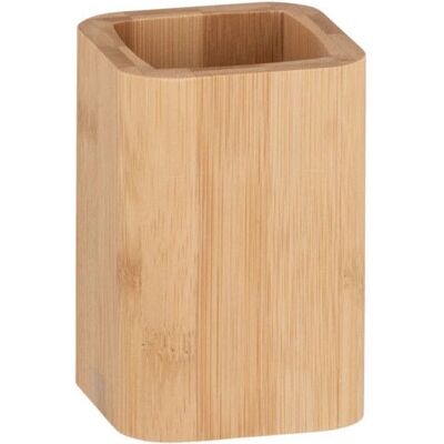 Wenko Bamboo Toothbrush Holder - Modern Bathroom Accessory Wenko Bamboo Toothbrush Holder - Modern Bathroom Accessory