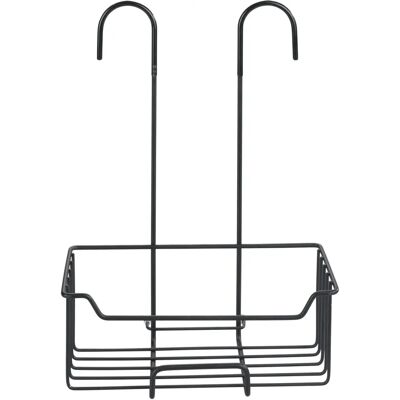WENKO Milo Badregal - Edelstahl, Schwarz - 25x14x36cm - Badezimmerregal WENKO Milo Badregal - Edelstahl, Schwarz - 25x14x36cm - Badezimmerregal