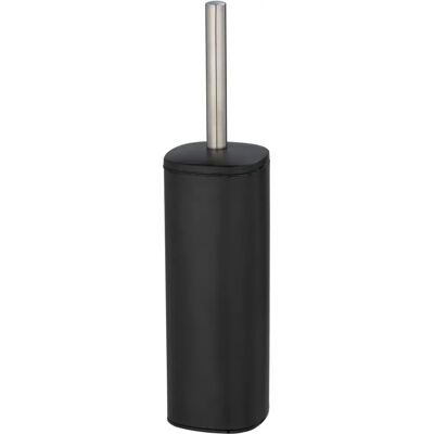 Wenko Alassio WC-Garnitur - Schwarz, Stahl, Geschlossen Wenko Alassio WC-Garnitur - Schwarz, Stahl, Geschlossen