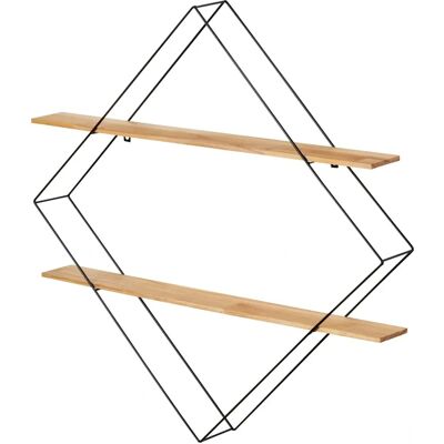 Estantería de Pared Wenko Geo - 2 Estantes de Madera de Pino Estantería de Pared Wenko Geo - 2 Estantes de Madera de Pino
