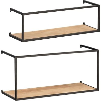 Wenko Wandplank Geo Set van 2 - Industrieel ontwerp Wenko Wandplank Geo Set van 2 - Industrieel ontwerp