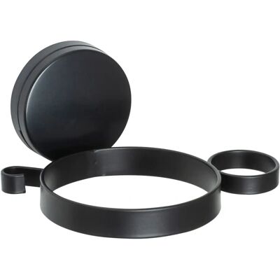 Wenko PAVIA Supporto Asciugacapelli - Senza Fori, Acciaio Nero, Stile Industriale - Accessorio Bagno Wenko PAVIA Supporto Asciugacapelli - Senza Fori, Acciaio Nero, Stile Industriale - Accessorio Bagno