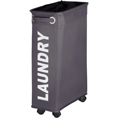 Portabiancheria Wenko Corno - 43L, Grigio, Rettangolare, Portatile Portabiancheria Wenko Corno - 43L, Grigio, Rettangolare, Portatile