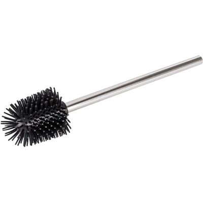 Wenko Edelstahl WC-Bürste mit Silikonkopf - Antihaft - Schwarz Wenko Edelstahl WC-Bürste mit Silikonkopf - Antihaft - Schwarz