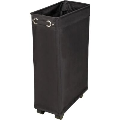WENKO Corno Wäschekorb - 43L schmaler hoher Wäschesammler mit Rollen WENKO Corno Wäschekorb - 43L schmaler hoher Wäschesammler mit Rollen