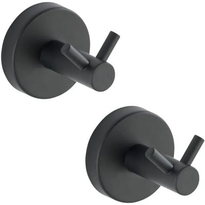 WENKO Bosio Wandhaken - Edelstahl, Ohne Bohren, 2er Set WENKO Bosio Wandhaken - Edelstahl, Ohne Bohren, 2er Set