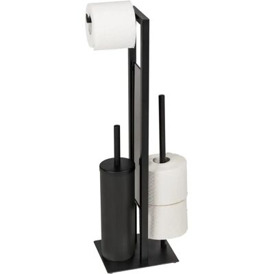 Wenko Rivalta Schwarze 3-in-1 WC-Garnitur Wenko Rivalta Schwarze 3-in-1 WC-Garnitur