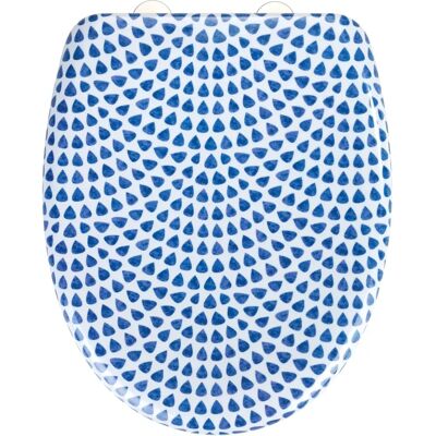 Couvercle de WC Wenko Sevilla - Bleu, Motif, SoftClose Couvercle de WC Wenko Sevilla - Bleu, Motif, SoftClose