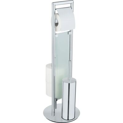WENKO Sulmona Edelstahl WC-Garnitur - Elegantes Badezimmer-Accessoire WENKO Sulmona Edelstahl WC-Garnitur - Elegantes Badezimmer-Accessoire