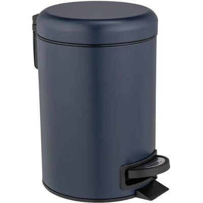 Poubelle en acier Wenko Leman - Pedale, 3L, Bleu Poubelle en acier Wenko Leman - Pedale, 3L, Bleu