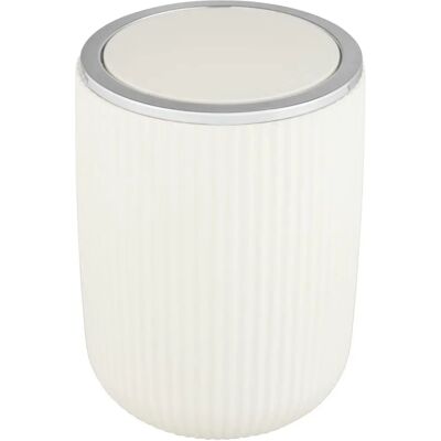 Petite poubelle de salle de bain Wenko Agropoli S - 2L, Plastique, Gris - Publicité Petite poubelle de salle de bain Wenko Agropoli S - 2L, Plastique, Gris - Publicité