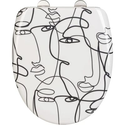 Wenko - Modell Faces - Antibakteriell Duroplast Toalettlock Wenko - Modell Faces - Antibakteriell Duroplast Toalettlock