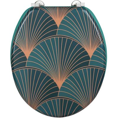Capac de toaletă WENKO Aira - Design Art Deco multicolor Capac de toaletă WENKO Aira - Design Art Deco multicolor