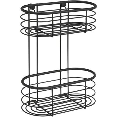 Raft baie WENKO Trestina - Negru - 26x35x14 cm Raft baie WENKO Trestina - Negru - 26x35x14 cm