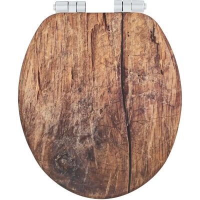 WENKO Rustic Toilet Seat - FSC MDF, Soft-Close, Easy-Release WENKO Rustic Toilet Seat - FSC MDF, Soft-Close, Easy-Release