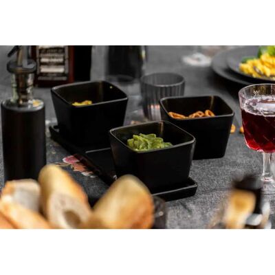 Set de boluri pentru dips Black Outdoor Kitchen - 3 piese Set de boluri pentru dips Black Outdoor Kitchen - 3 piese