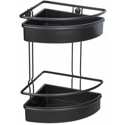WENKO Edelstahl Schwarz Badezimmer Wandregal - Badregal WENKO Edelstahl Schwarz Badezimmer Wandregal - Badregal