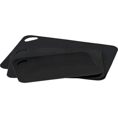 Wenko Modell 55055100 - Schwarze flexible Schneidebretter, 3 Stück Wenko Modell 55055100 - Schwarze flexible Schneidebretter, 3 Stück