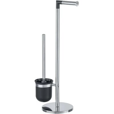 WENKO Parus Toilet Set - Stainless Steel 2-in-1 Decor WENKO Parus Toilet Set - Stainless Steel 2-in-1 Decor