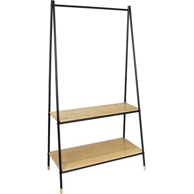 WENKO Loft Klädhängare - Bambu & Metall - 90x167x42cm WENKO Loft Klädhängare - Bambu & Metall - 90x167x42cm